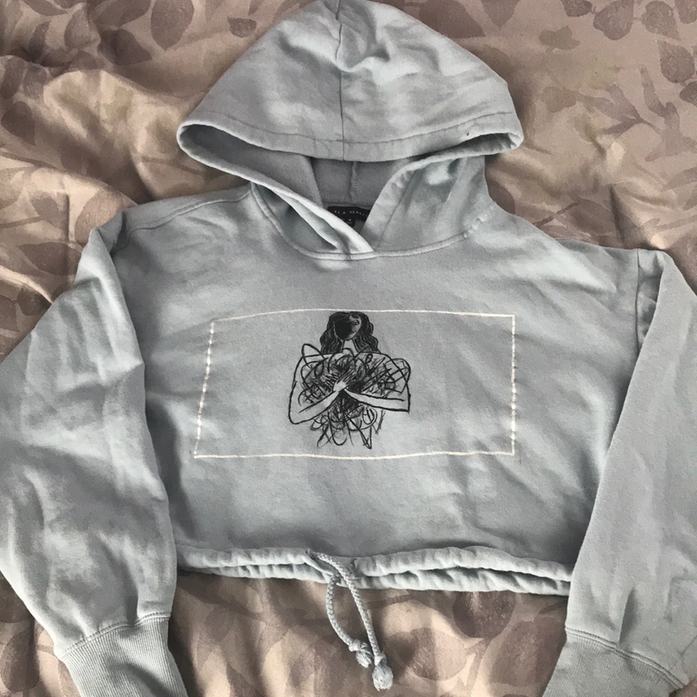 Limited edition cropped sweatshirt